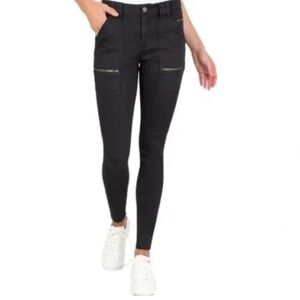 NEW joie 8/29 park cargo pants black contemporary fit ankle zip